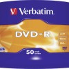 Verbatim Εγγράψιμα DVD-R 16x 4.7GB Cake Box 50τμχ