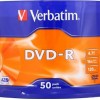 Verbatim Εγγράψιμα DVD-R 16x 4.7GB Cake Box 50τμχ