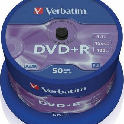Verbatim Εγγράψιμα DVD+R 16x 4.7GB Cake Box 50τμχ