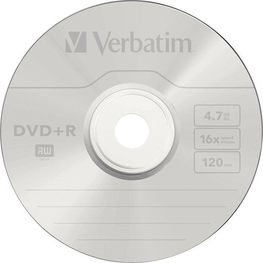 Verbatim Εγγράψιμα DVD+R 16x 4.7GB Cake Box 50τμχ