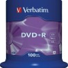 Verbatim Εγγράψιμα DVD+R 16x 4.7GB Cake Box 100τμχ