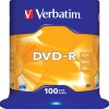 Verbatim Εγγράψιμα DVD-R 16x 4.7GB Cake Box 100τμχ