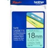Brother TZe-741 Ταινία Ετικετογράφου 8m x 18mm σε Πράσινο Χρώμα