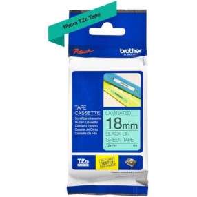 Brother TZe-741 Ταινία Ετικετογράφου 8m x 18mm σε Πράσινο Χρώμα
