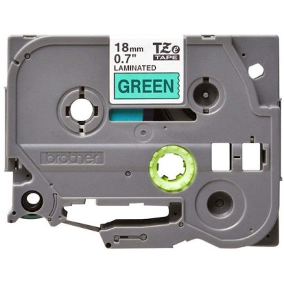 Brother TZe-741 Ταινία Ετικετογράφου 8m x 18mm σε Πράσινο Χρώμα