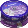 Verbatim Εγγράψιμα DVD+R 8x Dual Layer 8.5GB Cake Box 25τμχ