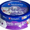 Verbatim Εγγράψιμα DVD+R 8x Dual Layer 8.5GB Cake Box 25τμχ