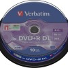 Verbatim Εγγράψιμα DVD+R 8x Dual Layer 8.5GB Cake Box 10τμχ