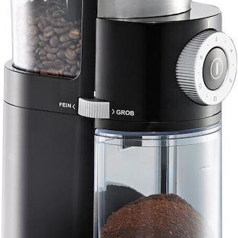 Rommelsbacher Ηλεκτρικός Μύλος Καφέ 110W με Χωρητικότητα 250gr και 6 Επίπεδα Άλεσης Μαύρος