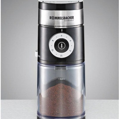 Rommelsbacher Ηλεκτρικός Μύλος Καφέ 110W με Χωρητικότητα 250gr και 6 Επίπεδα Άλεσης Μαύρος