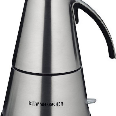 Rommelsbacher EKO 366/E Ηλεκτρικό Μπρίκι Espresso 6cups 365W Inox Ασημί