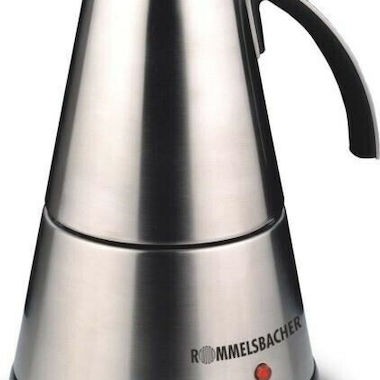 Rommelsbacher EKO 366/E Ηλεκτρικό Μπρίκι Espresso 6cups 365W Inox Ασημί