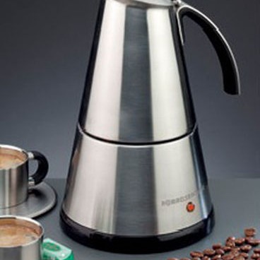 Rommelsbacher EKO 366/E Ηλεκτρικό Μπρίκι Espresso 6cups 365W Inox Ασημί