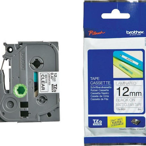 Brother Ταινία Ετικετογράφου 8m x 24mm σε Ασημί Χρώμα