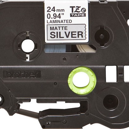 Brother Ταινία Ετικετογράφου 8m x 24mm σε Ασημί Χρώμα