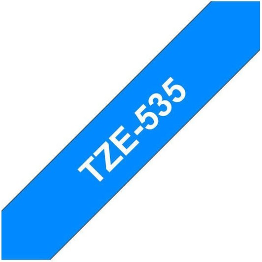Brother TZe-535 Ταινία Ετικετογράφου 8m x 12mm σε Μπλε Χρώμα