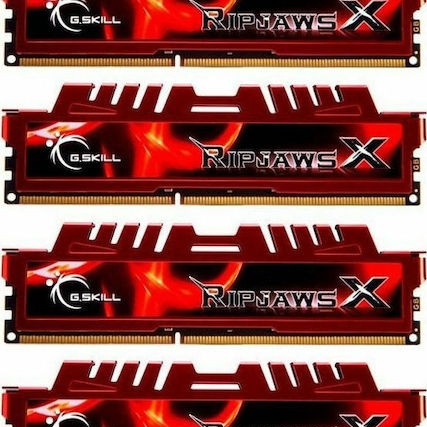G.Skill RipjawsX DDR3 32GB RAM με 4x8GB Modules και Ταχύτητα 1333 για Desktop