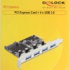 DeLock Κάρτα PCIe σε 4 θύρες USB 3.0