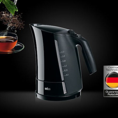 Braun Multiquick 3 Βραστήρας 1.7lt 2200W Μαύρος