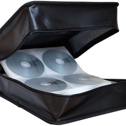 MediaRange Φορητή Θήκη CD & DVD BOX95 Synthetic Leather Black 400 Θέσεων