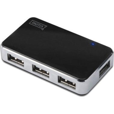Digitus USB 2.0 Hub 4 Θυρών με σύνδεση USB-A και Εξωτερική Παροχή Ρεύματος