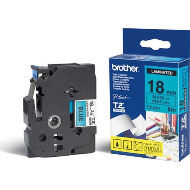 Brother Ταινία Ετικετογράφου 8m x 18mm σε Μπλε Χρώμα