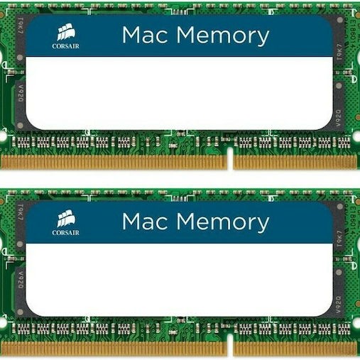 Corsair Mac Memory DDR3 16GB RAM με 2x8GB Modules και Ταχύτητα 1333 για Laptop