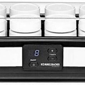 Rommelsbacher JG 40 Γιαουρτομηχανή με Βαζάκια και Ψηφιακή Οθόνη 1.2lt Ασημί 40W