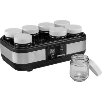 Rommelsbacher JG 40 Γιαουρτομηχανή με Βαζάκια και Ψηφιακή Οθόνη 1.2lt Ασημί 40W