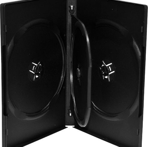 MediaRange DVD Box για 4 Δίσκους σε Μαύρο Χρώμα