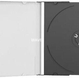 MediaRange CD Box για 1 Δίσκο με Διάφανη Πρόσοψη σε Μαύρο Χρώμα