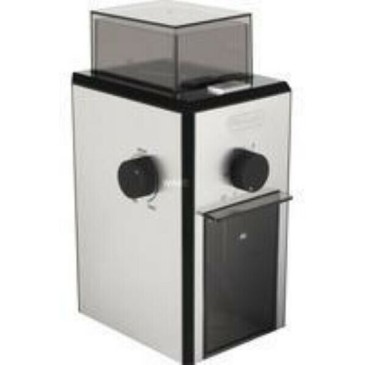 De'Longhi Ηλεκτρικός Μύλος Καφέ 110W με Χωρητικότητα 120gr και 16 Επίπεδα Άλεσης Ασημί