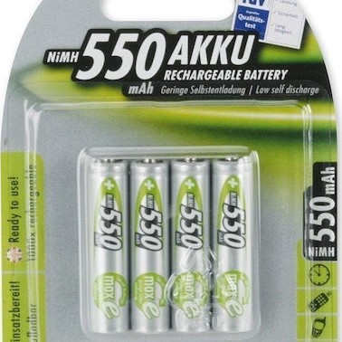 Ansmann Επαναφορτιζόμενες Μπαταρίες AAA Ni-MH 550mAh 1.2V 4τμχ