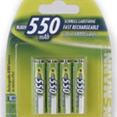 Ansmann Επαναφορτιζόμενες Μπαταρίες AAA Ni-MH 550mAh 1.2V 4τμχ