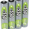 Ansmann Επαναφορτιζόμενες Μπαταρίες AAA Ni-MH 550mAh 1.2V 4τμχ