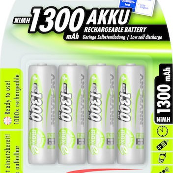 Ansmann Επαναφορτιζόμενες Μπαταρίες AA Ni-MH 1300mAh 1.2V 4τμχ