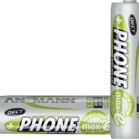 Ansmann Phone Επαναφορτιζόμενες Μπαταρίες AA Ni-MH 800mAh 1.2V 2τμχ