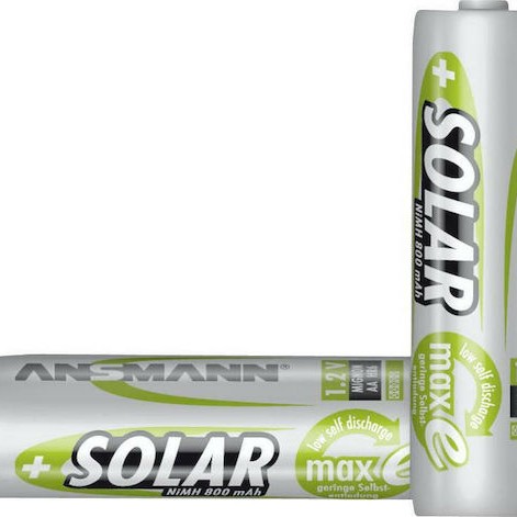 Ansmann Solar Επαναφορτιζόμενες Μπαταρίες AA Ni-MH 800mAh 1.2V 2τμχ