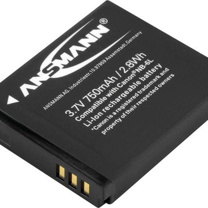 Ansmann Μπαταρία Φωτογραφικής Μηχανής A-Can NB 6 L Ιόντων-Λιθίου (Li-ion) 750mAh Συμβατή με Canon
