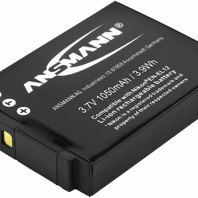 Ansmann Μπαταρία Φωτογραφικής Μηχανής A-Nik EN EL 12 5044483 Ιόντων-Λιθίου (Li-ion) 900mAh Συμβατή με Nikon