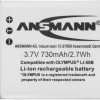 Ansmann Μπαταρία Φωτογραφικής Μηχανής A-Oly LI 50B Ιόντων-Λιθίου (Li-ion) 850mAh Συμβατή με Olympus