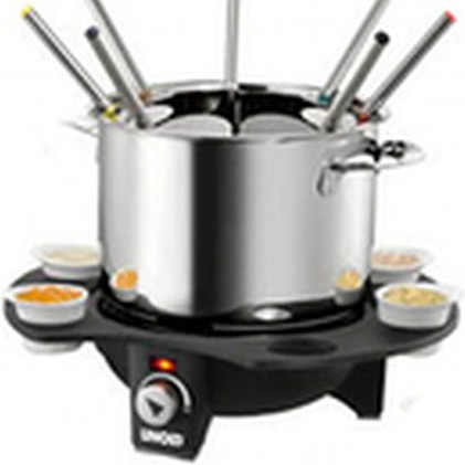 Unold Elegance Σκεύος για Φοντύ Ηλεκτρικό Μεταλλικό 8 Ατόμων Ασημί 1000W 16x16x21εκ.