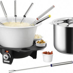 Unold Elegance Σκεύος για Φοντύ Ηλεκτρικό Μεταλλικό 8 Ατόμων Ασημί 1000W 16x16x21εκ.