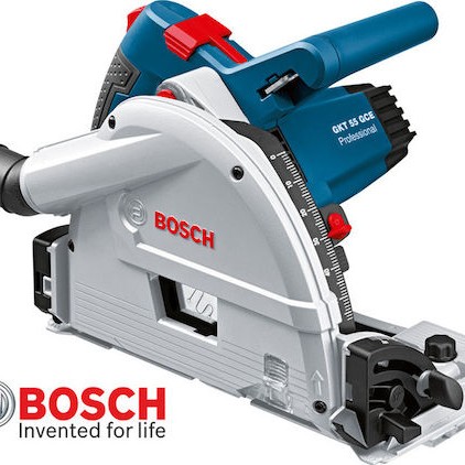 Bosch GKT 55 GCE Professional Δισκοπρίονο 1400W με Ρύθμιση Ταχύτητας και με Σύστημα Αναρρόφησης