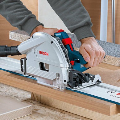 Bosch GKT 55 GCE Professional Δισκοπρίονο 1400W με Ρύθμιση Ταχύτητας και με Σύστημα Αναρρόφησης