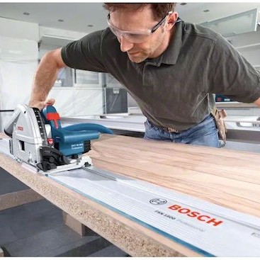 Bosch GKT 55 GCE Professional Δισκοπρίονο 1400W με Ρύθμιση Ταχύτητας και με Σύστημα Αναρρόφησης