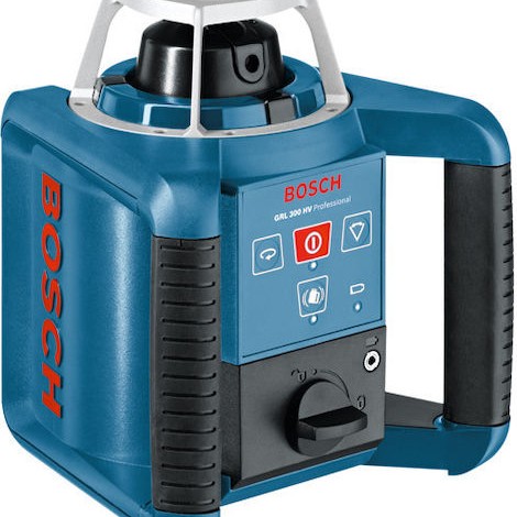 Bosch GRL 300 HV Αυτορυθμιζόμενο Περιστροφικό Αλφάδι Laser Κόκκινης Δέσμης 9V με Εύρος Εργασίας 60m