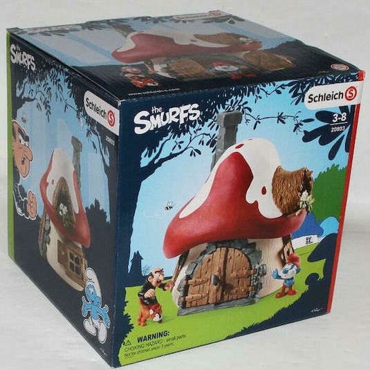 Schleich-S Smurf House With 2 Figurines Στρουμφάκια (Διάφορα Σχέδια) 1τμχ
