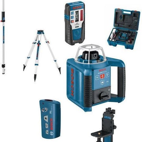Bosch GRL 300 HV Professional Set Περιστροφικό Αλφάδι Laser Κόκκινης Δέσμης 9V