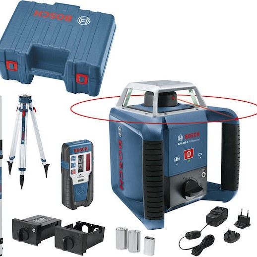 Bosch GRL400H Περιστροφικό Αλφάδι Laser Κόκκινης Δέσμης 1.2V